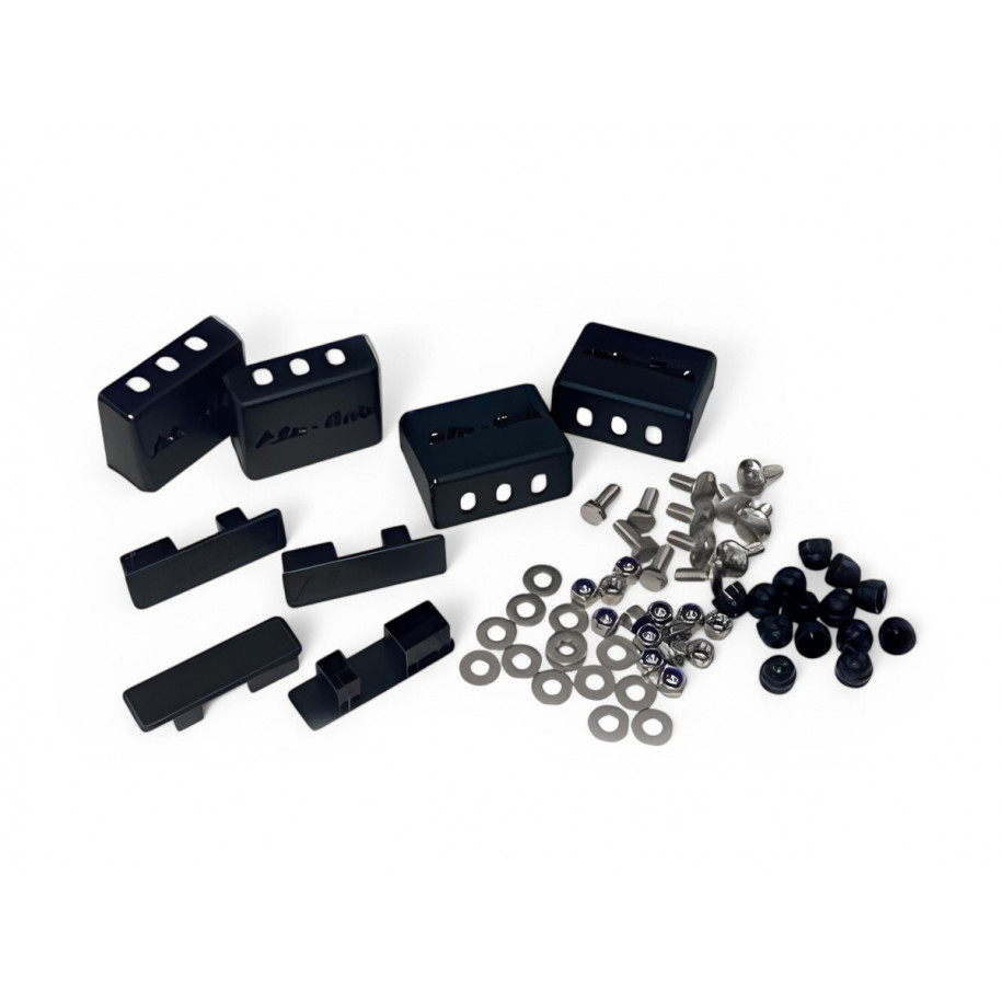 Pieds pour barres de toit transversales 60 mm en noir Alu-Cab