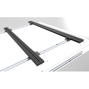 Pieds pour barres de toit transversales 00 mm en noir Alu-Cab