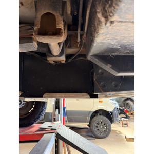 Desert Service Shop Mercedes Sprinter Hymer MLT Waste Water Skid plate