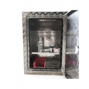 Etagère aluminium fixe pour coffre largeur (L X P) 500MM X 300MM