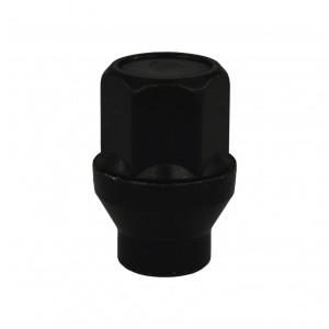Kit visserie M14x1.50 noir et cache-moyeu EVO Corse pour 1 jante