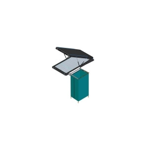 Support Alu-Cab pour Shower Cube - Toit relevable Hercules (a gauche)