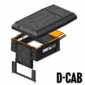 ModCAP kit et support pour tente de toit Alu-Cab Family double cabine