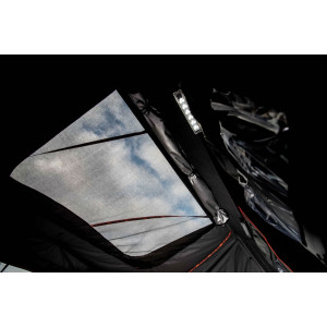 Improve your offroad experience with Alu-Cab ModCAP Family roof tent for 4 people double and extra cabin