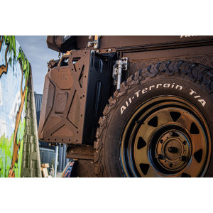 Improve your offroad experience with Alu-Cab Canopy Camper support for UNIVERSAL spare wheel