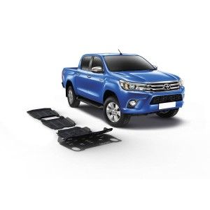 Hilux 2015+ Kit de 3 blindages en alu 6mm RIVAL 23333.5711.1.6